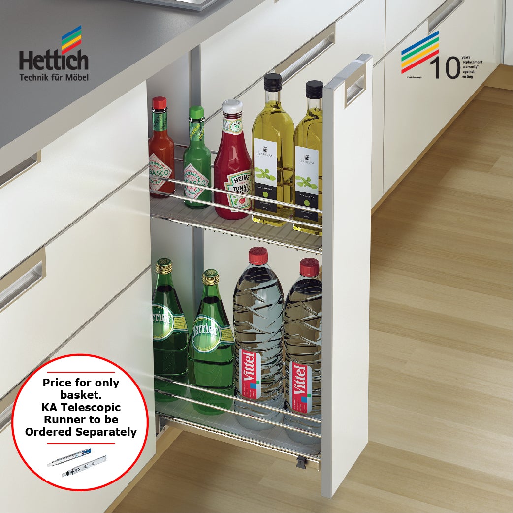 HETTICH 2 TIER BOTTLE PULLOUT FOR CABINET – 91917
