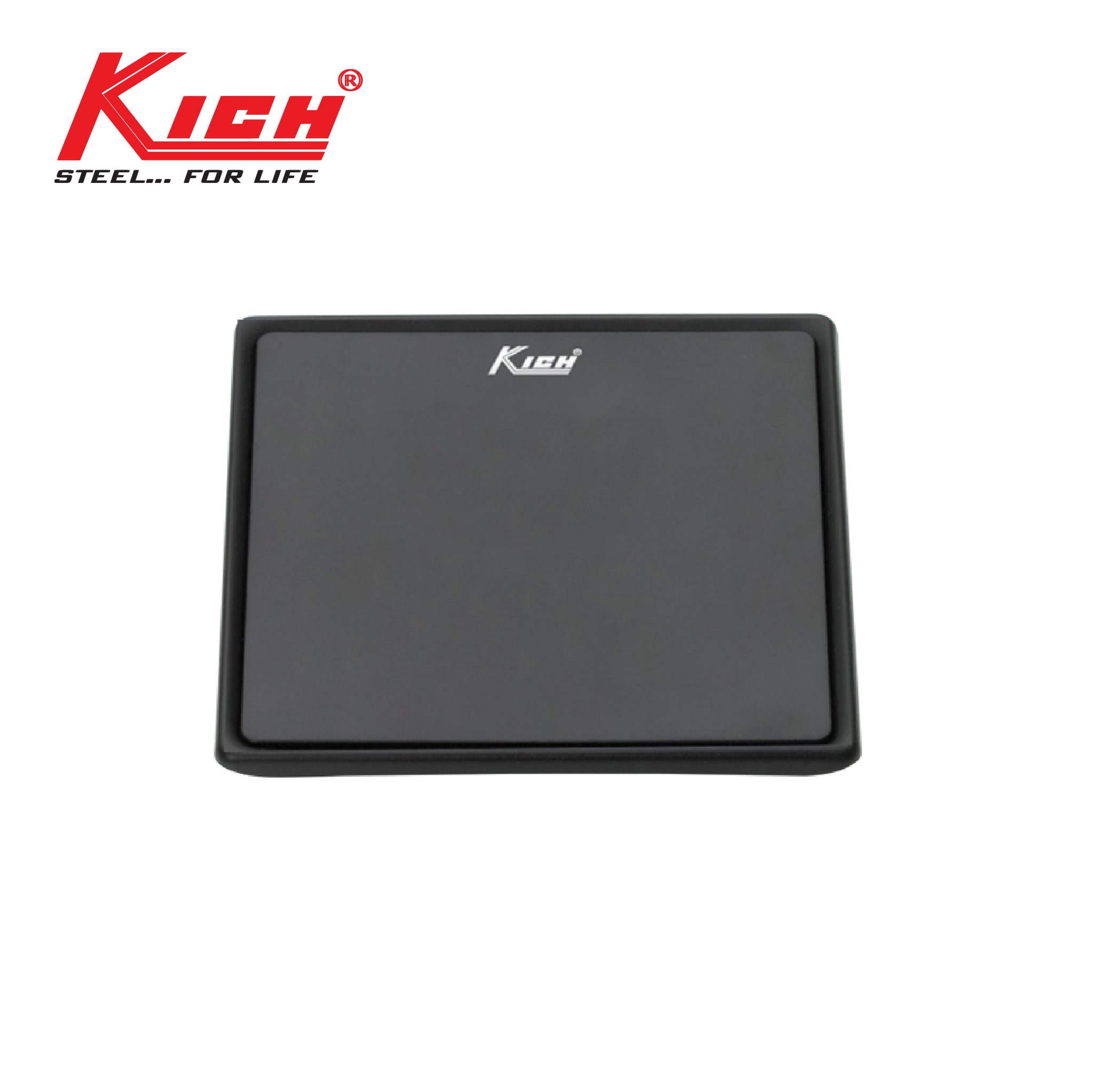 KICH BLACK FINISH FLOOR DRAIN SQUARE – FD256BS