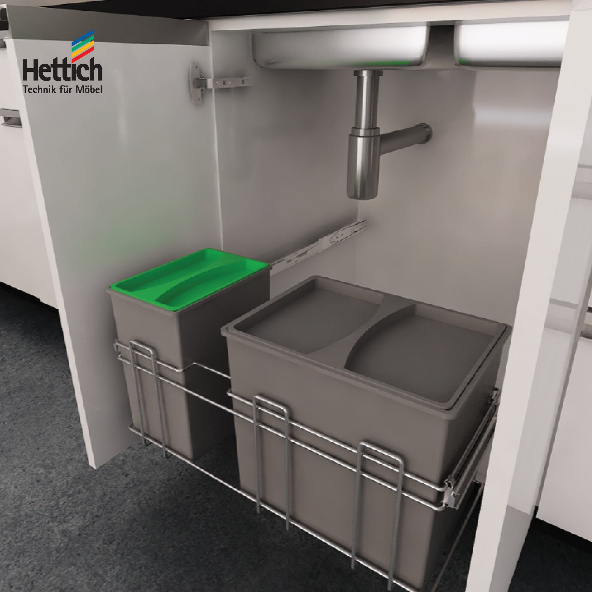 HETTICH PULL-OUT BIN HOLDER SET – HT926998500