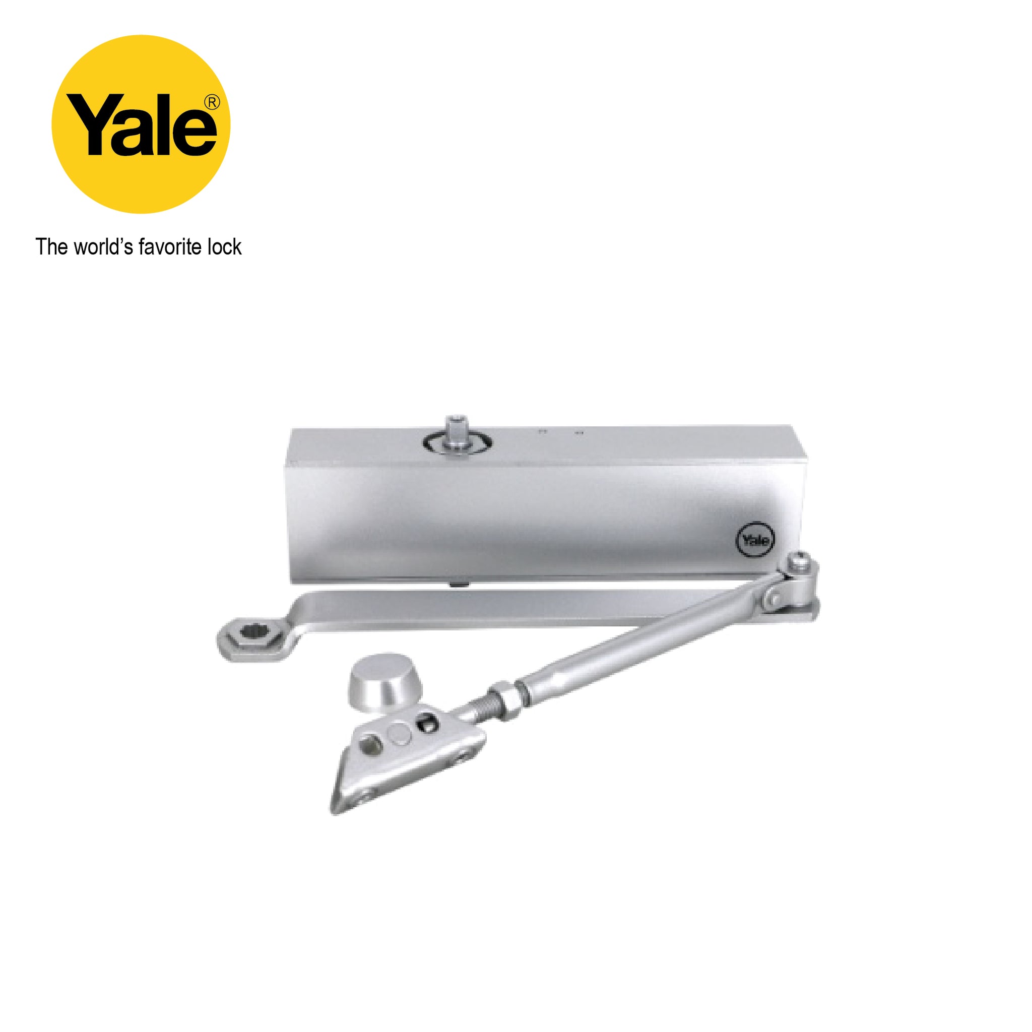 YALE SMALL SURFACE MOUNT HYDRAULIC DOOR CLOSER – YDC3025