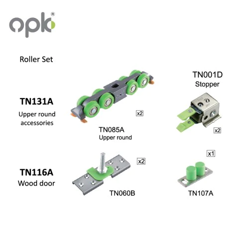 Opk Shenzhou 1-C Sliding Rollerset , Door Weight 80Kg – OPKTN131A+TN116A