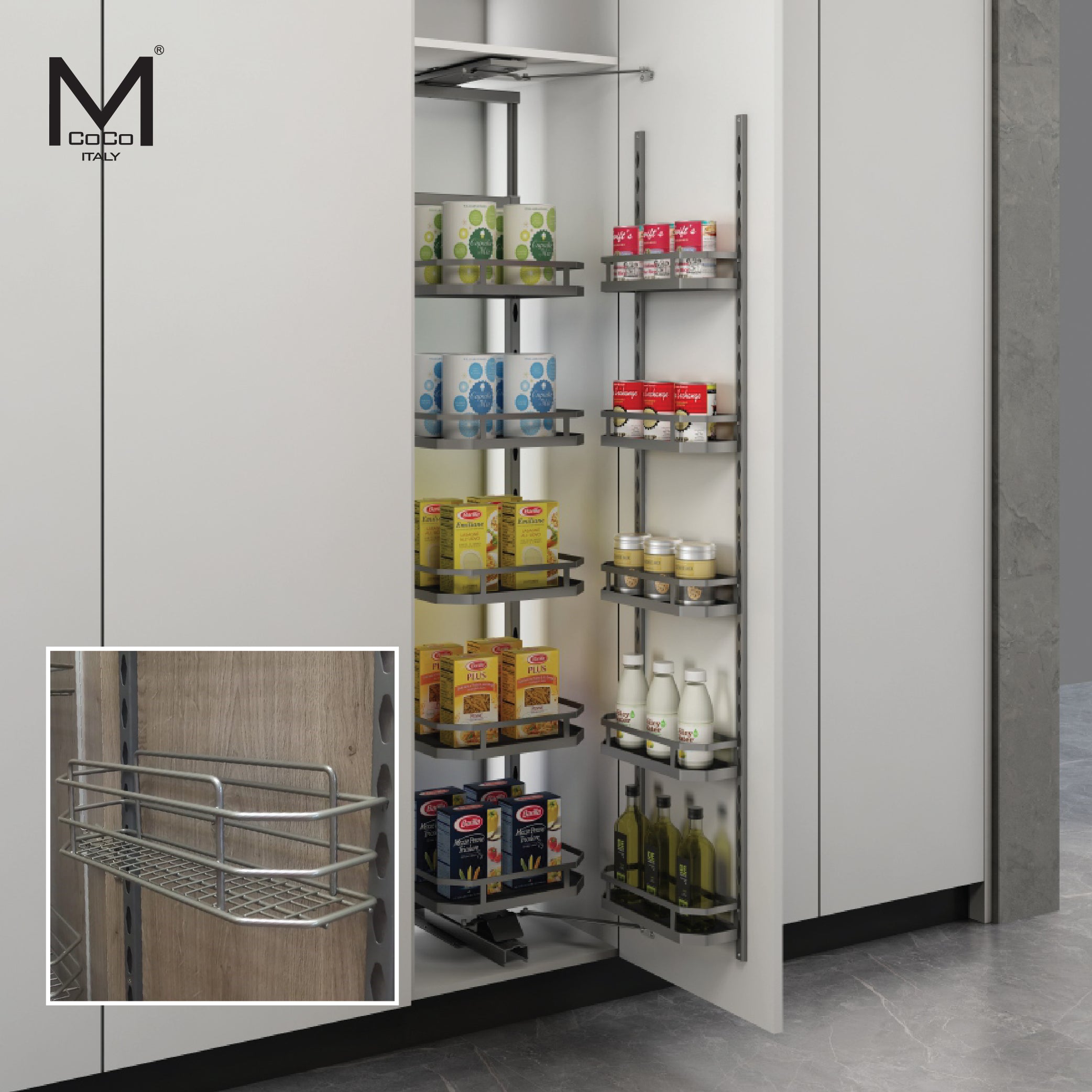 MCOCO LARDER PULLOUT 12 BASKETS NANO — Mcoco