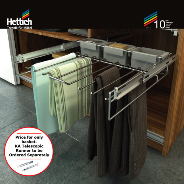 HETTICH 9079963 pullout hanger for trousers 1000 mm  Démos trade as