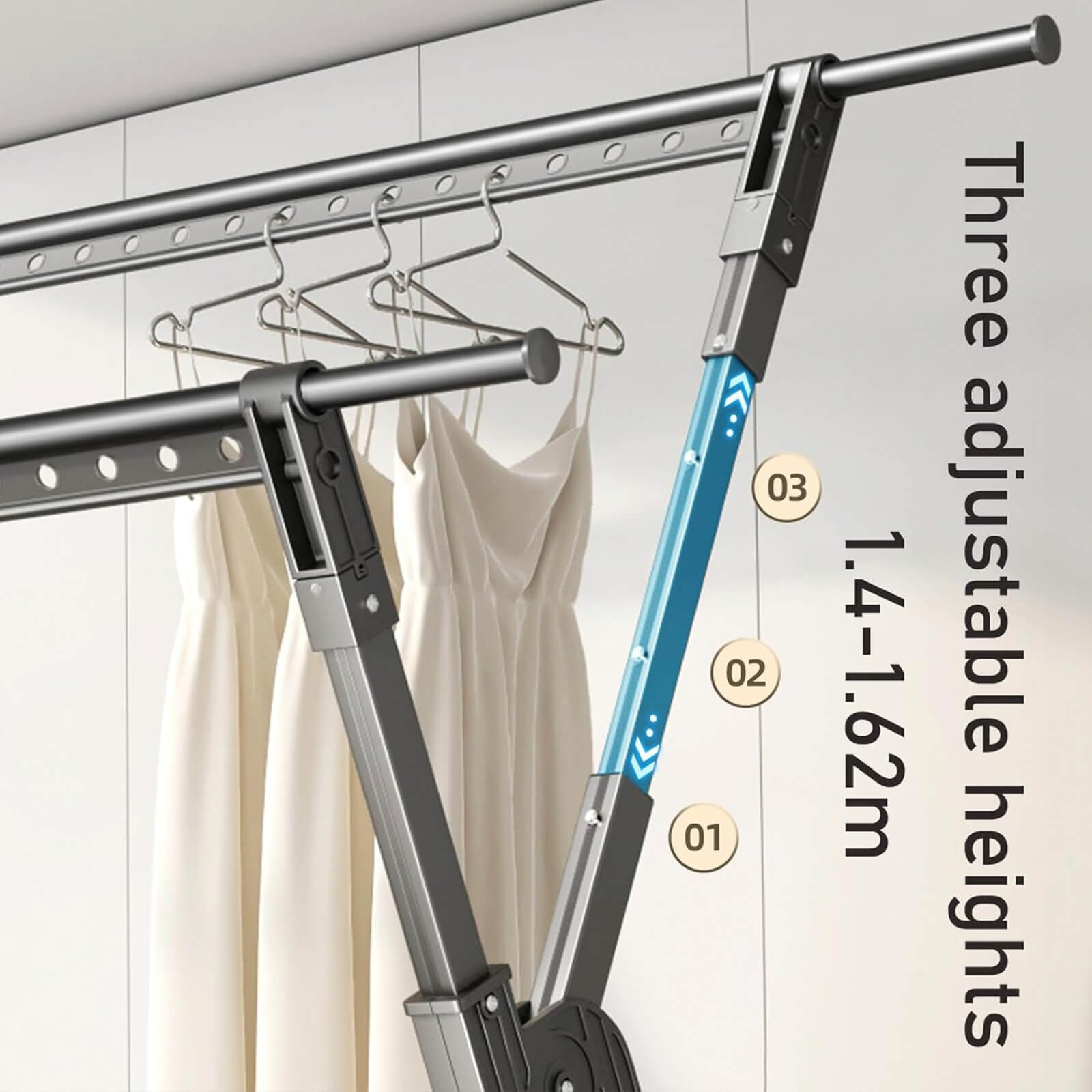 Aluminum Indoor Clothes Drying Stand (4) (1) Aluminum Indoor Clothes Drying Stand